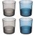 Стаканы для воды 380 мл 4 шт "Mat &amp; shiny /Blue+Grey" / 328664