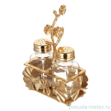 Набор для специй 3 предмета &quot;Бабочка /золото&quot; / 333264