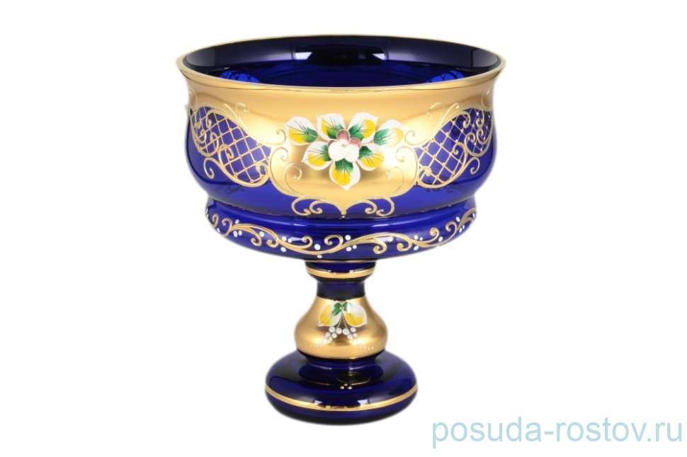 Конфетница 21 см н/н "Лепка синяя" И-В / 099961