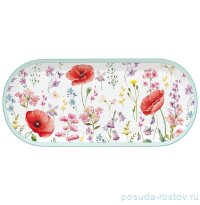 Блюдо 25 х 11,5 см овальное &quot;Красные маки&quot; (подарочная упаковка) / 314083
