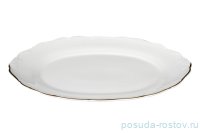 Блюдо 36 см овальное &quot;Офелия /Золотая отводка&quot; / 013593
