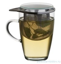 Кружка 350 мл стеклянная с ситечком &quot;Simax&quot; / 091974