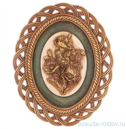 Панно настенное 19,5 х 2 х 24 см &quot;маки&quot; / 290810