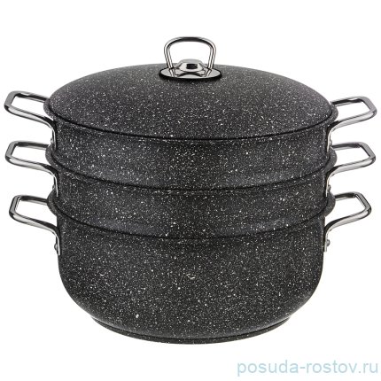 Кастрюля-мантоварка 3-х уровневая 28 см &quot;agness /grace&quot; / 230713