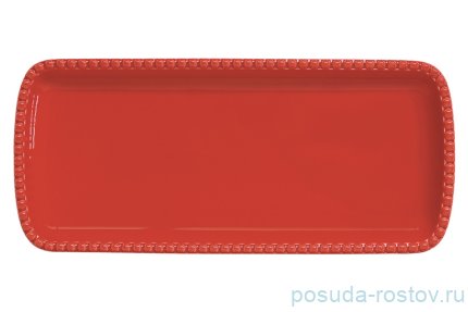 Блюдо 36 х 16 см прямоугольное красное &quot;Tiffany&quot; / 296994