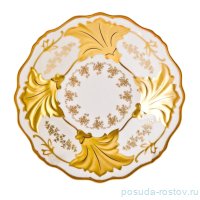 Блюдо 31 см круглое Ютта &quot;Кастэл /Золотой цветочный узор&quot; / 223430
