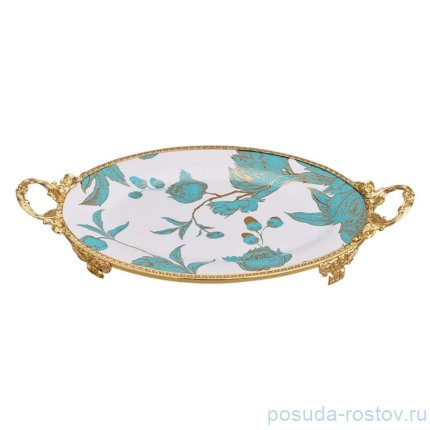 Блюдо 37 х 21 х 5 см овальное с ручками н/н / 368906