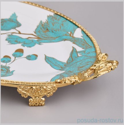Блюдо 37 х 21 х 5 см овальное с ручками н/н / 368906