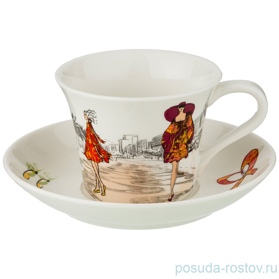 Чайная пара 360 мл 1 шт "Fashion queen" / 207127