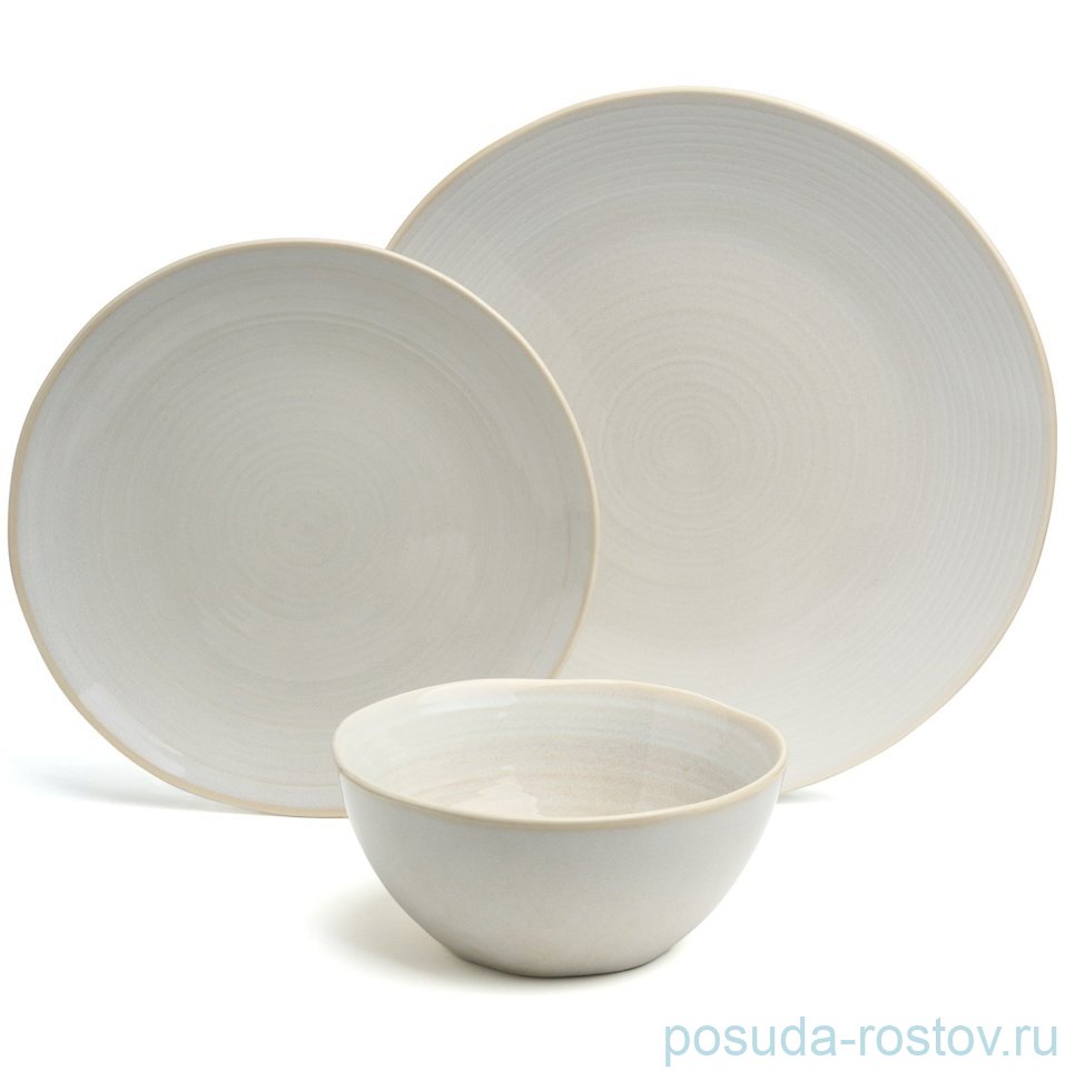 Набор посуды на 4 персоны 12 предметов бежевый "Concept" / 380066 Набор посуды на 4 персоны 12 предметов бежевый "Concept" / 380066