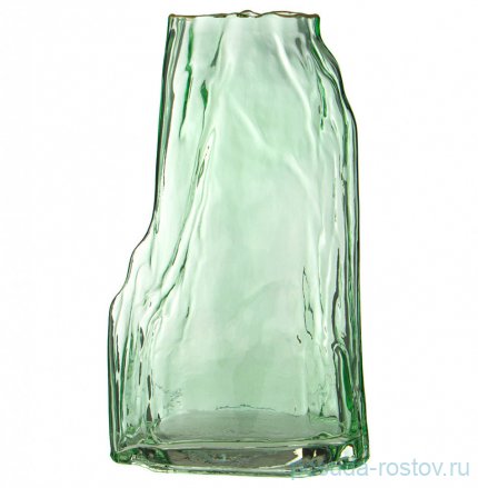 Ваза для цветов 18 х 12 х 30 см зелёная / 310629