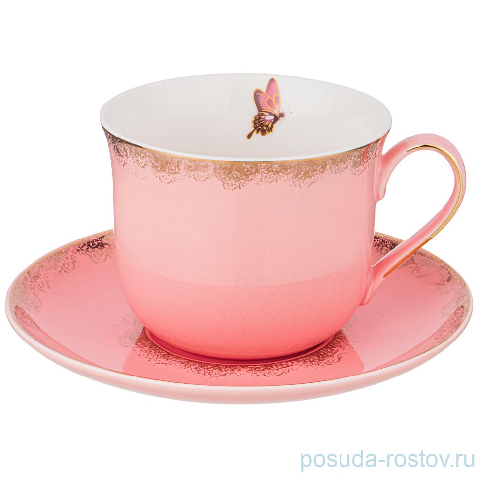 Чайная пара 400 мл 1 шт "времена года /пинк" / 225623