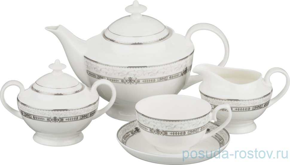 Чайный сервиз на 6 персон 15 предметов "Аннабель" / 187367