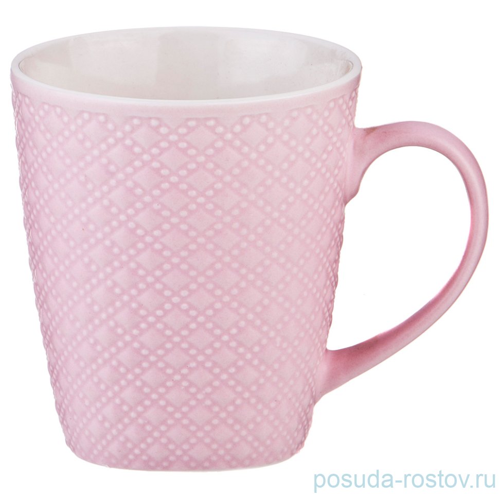 Кружка 250 мл "Ромбы /Розовая" / 193682 Кружка 250 мл "Ромбы /Розовая" / 193682