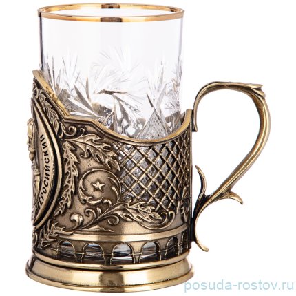 Стакан для чая 250 мл с подстаканником &quot;николай ii&quot; / 268930