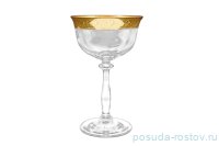 Креманки/мартинки 280 мл 6 шт &quot;Анжела /Золотой цветочный кант&quot; / 129308