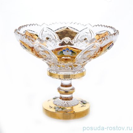Ваза для конфет 15,5 cм &quot;Хрусталь с золотом&quot; / 017781