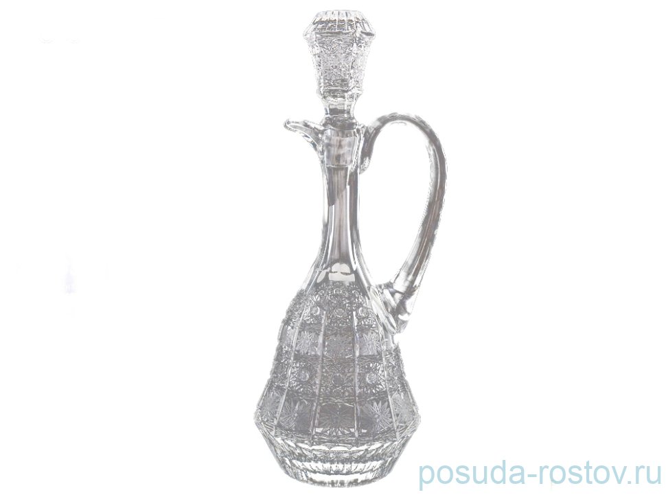 Графин для водки/ликера 900 мл с ручкой "Glasspo /Хрусталь резной" / 067780 Графин для водки/ликера 900 мл с ручкой "Glasspo /Хрусталь резной" / 067780