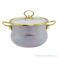 Кастрюля эмалированная18 см с крышкой 2,2 л &quot;Miguel&quot; (подарочная упаковка) / 357635