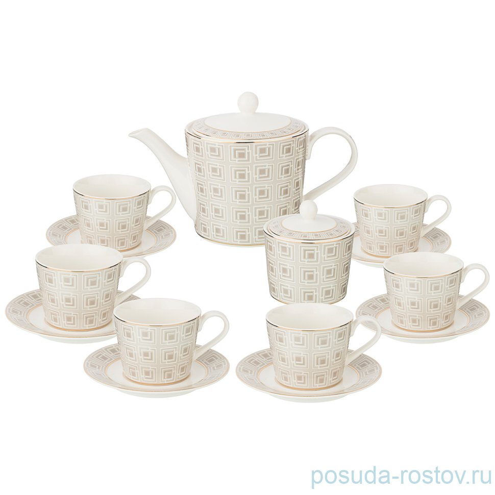 Чайный сервиз 6 персон 14 предметов (без молочника) "Букингем" / 208436