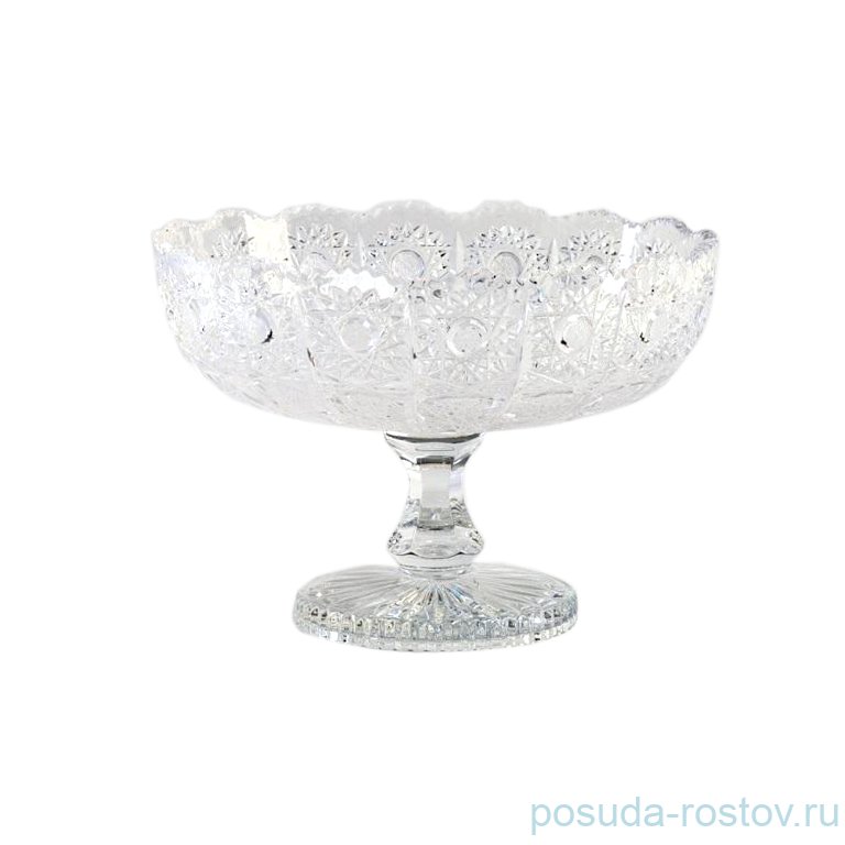 Ваза для конфет 20,5 см н/н "Хрусталь резной" / 037967
