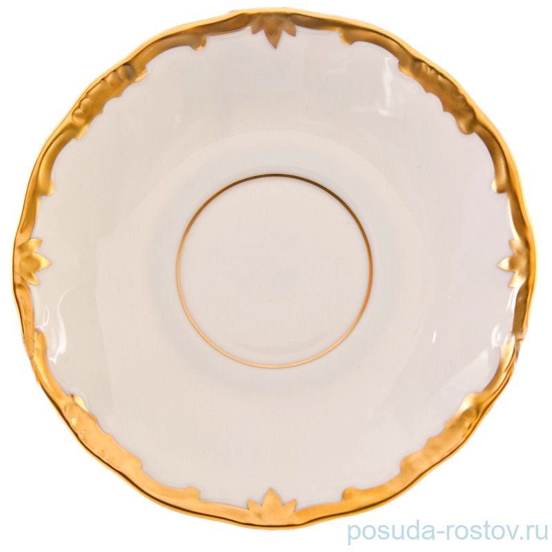 Набор блюдец 15 см 6 шт "Престиж /Золотая отводка" / 048160