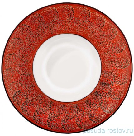 Тарелка 20 см глубокая красная &quot;Splash&quot; / 261403