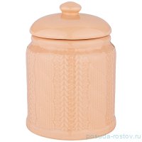 Банка для сыпучих продуктов 700 мл &quot;Вязанка /Кремовая&quot; / 227194