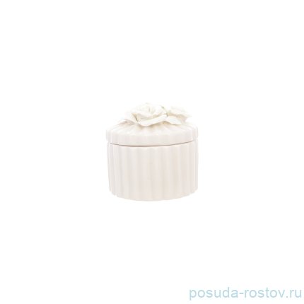 Шкатулка с крышкой белая &quot;Розы&quot; / 262502