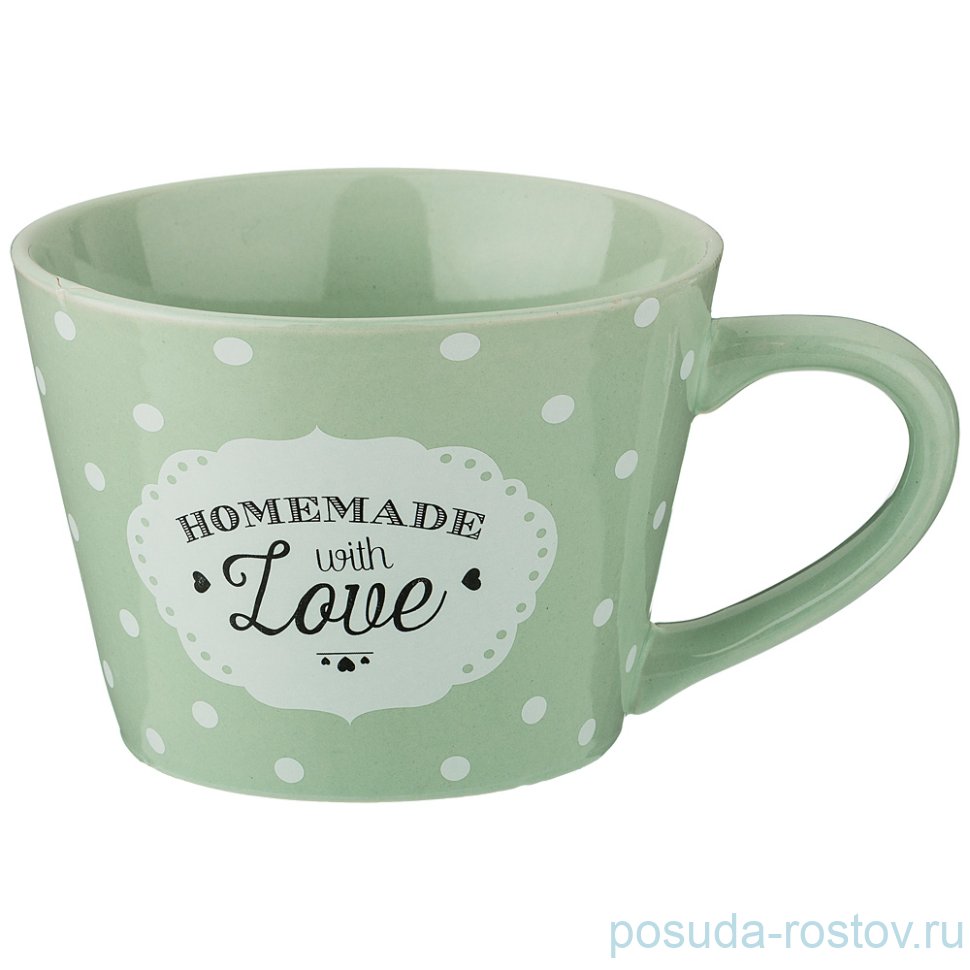 Кружка 450 мл "Милый прованс /Зелёный" / 207007