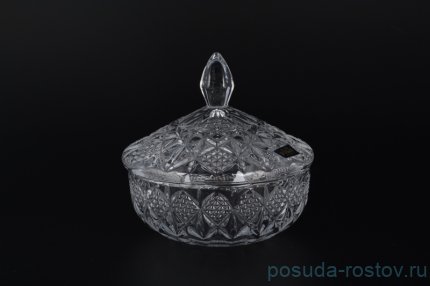 Ваза для конфет 15 см с крышкой &quot;Сириус /Без декора&quot; / 092816