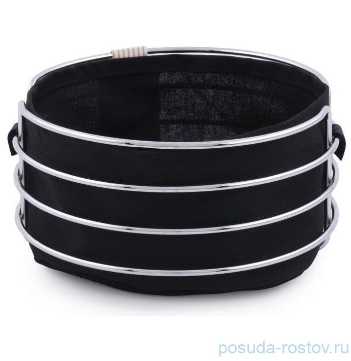 Хлебница 21 см круглая чёрная /платина / 258516 Хлебница 21 см круглая чёрная /платина / 258516