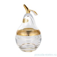 Ваза для конфет с крышкой Груша &quot;Матовая полоса /золото&quot;  / 156028