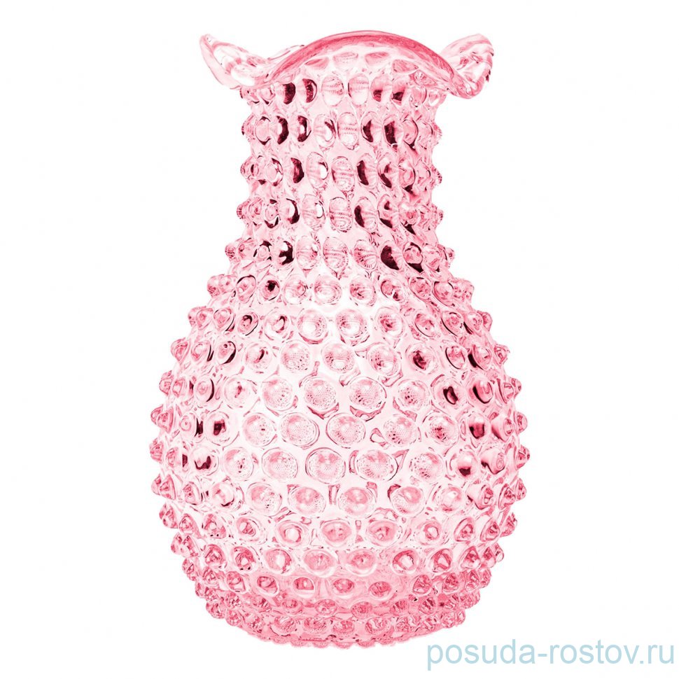 Ваза для цветов 22 cм розовая "Blonde" / 336530