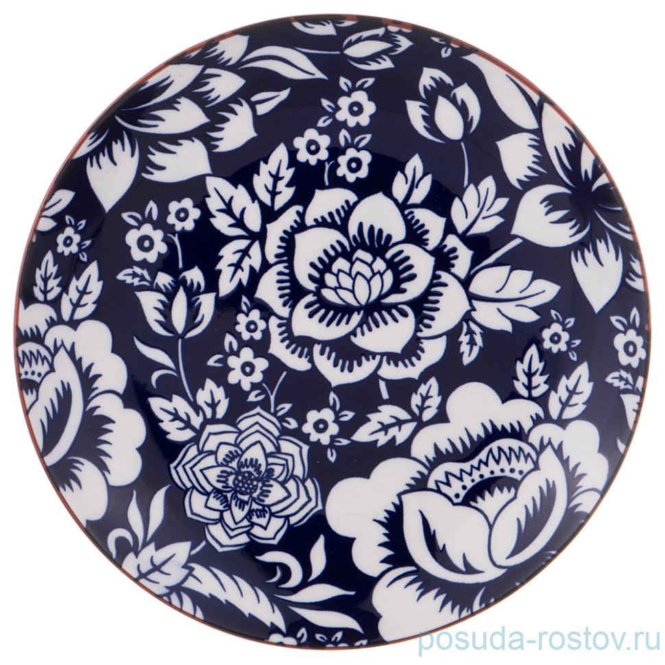 Тарелка 20 см "Марракеш /Цветы /Кобальт" / 192298