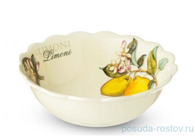 Салатник 25,5 см "Artigianato ceramico /Лимоны" / 060075