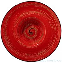 Тарелка 24 см глубокая красная &quot;Spiral&quot; / 261555