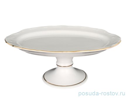 Блюдо 25 см овальное н/н &quot;Корона /Отводка золото&quot; / 088784