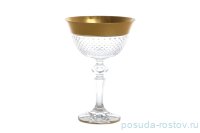 Креманки/мартинки 180 мл 6 шт &quot;Лаура /Матовое золото /Bohemia gold&quot; / 141188