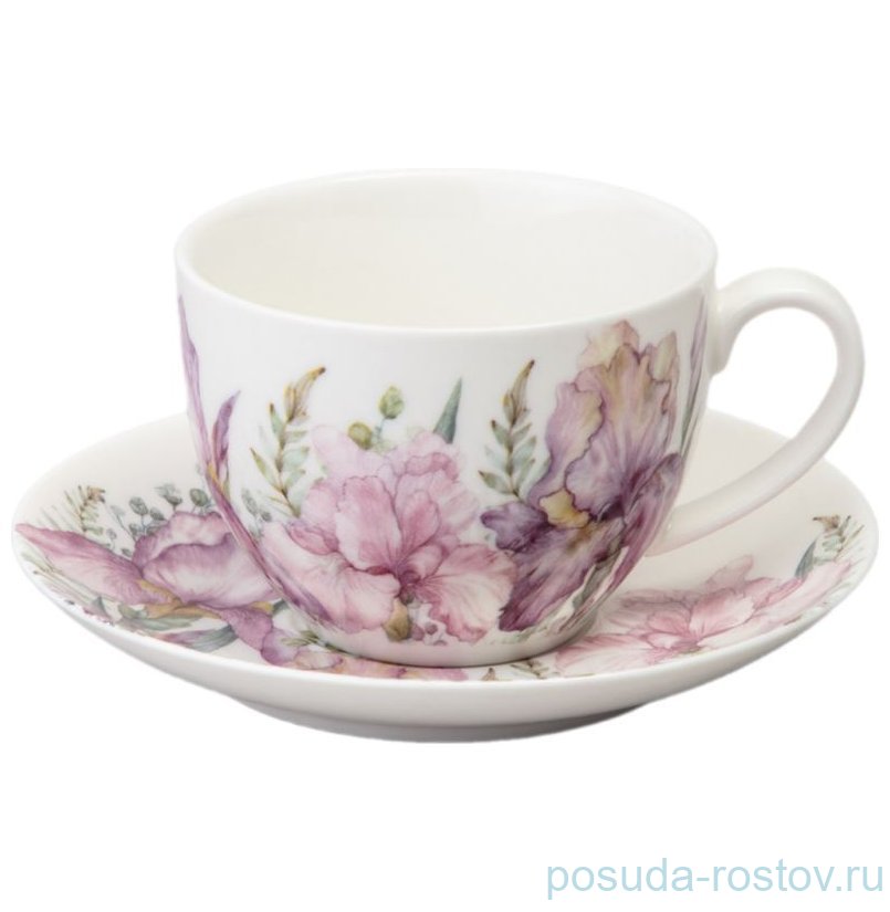 Чайная пара 275 мл 1 мл "Irises" / 363062 Чайная пара 275 мл 1 мл "Irises" / 363062