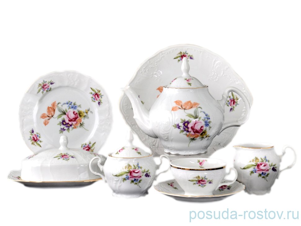 Чайный сервиз на 12 персон 41 предмет "Бернадотт /Полевой цветок" / 037478 Чайный сервиз на 12 персон 41 предмет "Бернадотт /Полевой цветок" / 037478
