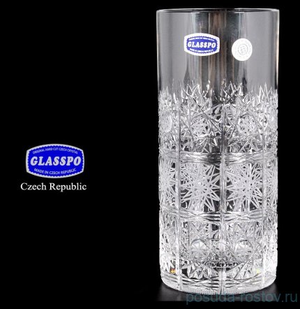 Стаканы для воды 350 мл 6 шт &quot;Glasspo /Хрусталь резной&quot; / 011745