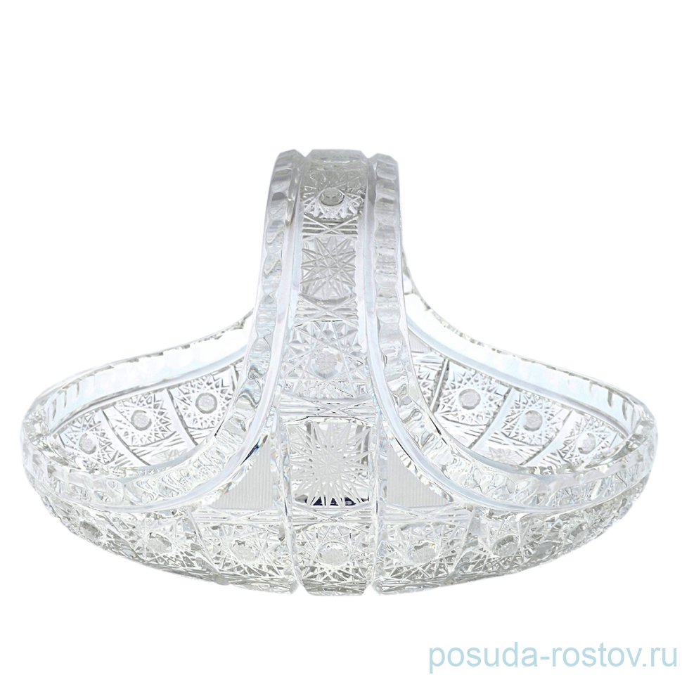 Корзинка 23 см "Glasspo /Хрусталь резной" / 013660