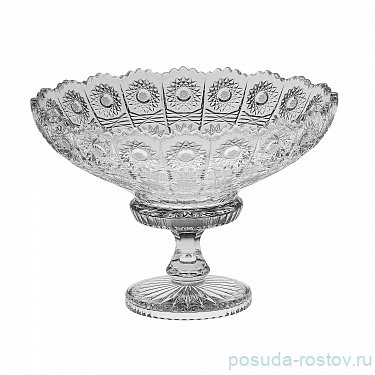 Ваза для фруктов 25 см н/н "Хрусталь резной /500РК" / 122714