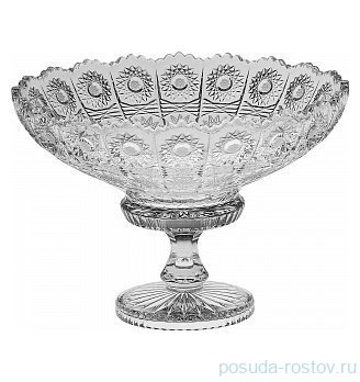 Ваза для фруктов 25 см н/н &quot;Хрусталь резной /500РК&quot; / 122714