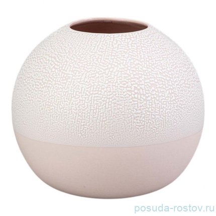 Ваза коллекция жемчужина 18*18*16см  цвет: пудровый / 360771