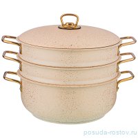 Кастрюля-мантоварка 3-х уровневая 28 см &quot;agness /paradise&quot; / 230714