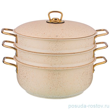 Кастрюля-мантоварка 3-х уровневая 28 см &quot;agness /paradise&quot; / 230714
