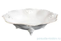 Фруктовница 32 см на 3-х ножках Барбарина &quot;Офелия /Золотая отводка&quot; / 027485