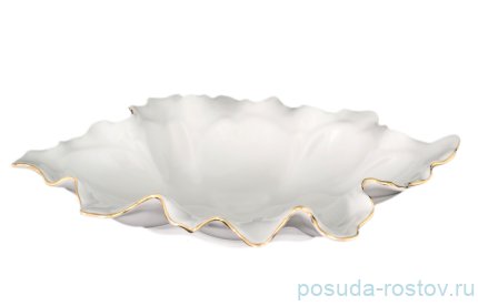 Салатник 28 см волна &quot;Корона /Отводка золото&quot; / 088824